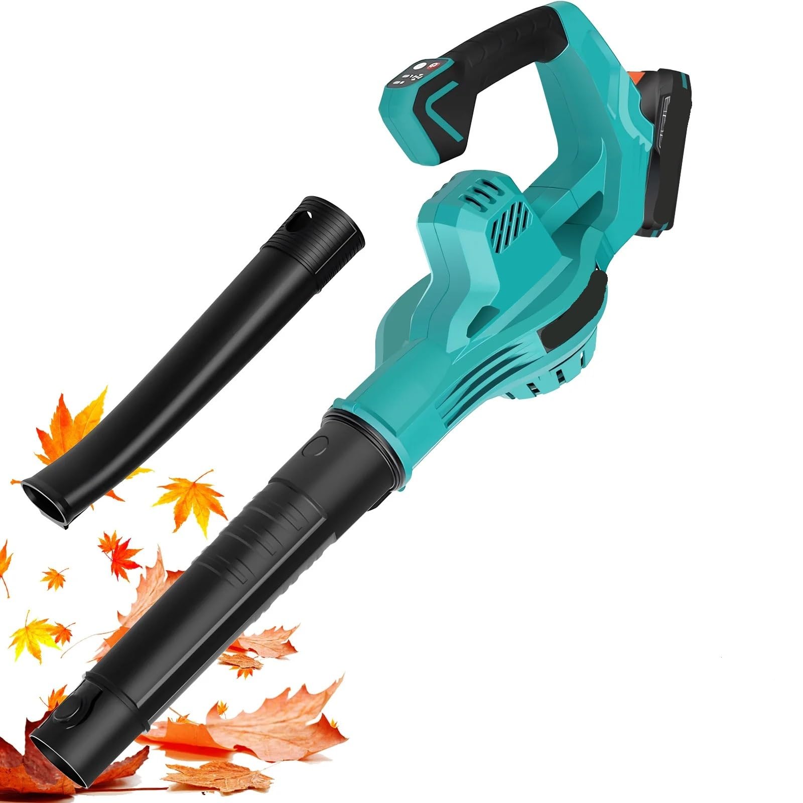 Soplador de Hojas, Soplador de Hojas eléctrico inalámbrico y Ligero 160 mph con 2 Niveles Velocidad for el Cuidado del césped