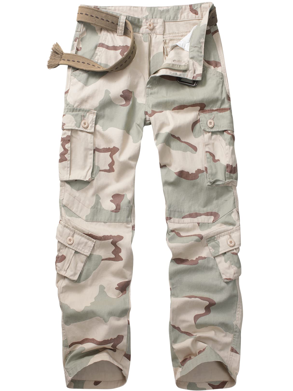 Alfiudad Womens Cargo Pants with Pockets, Women's Casual Military Army Hiking Combat Tactical Work Pants Trousers