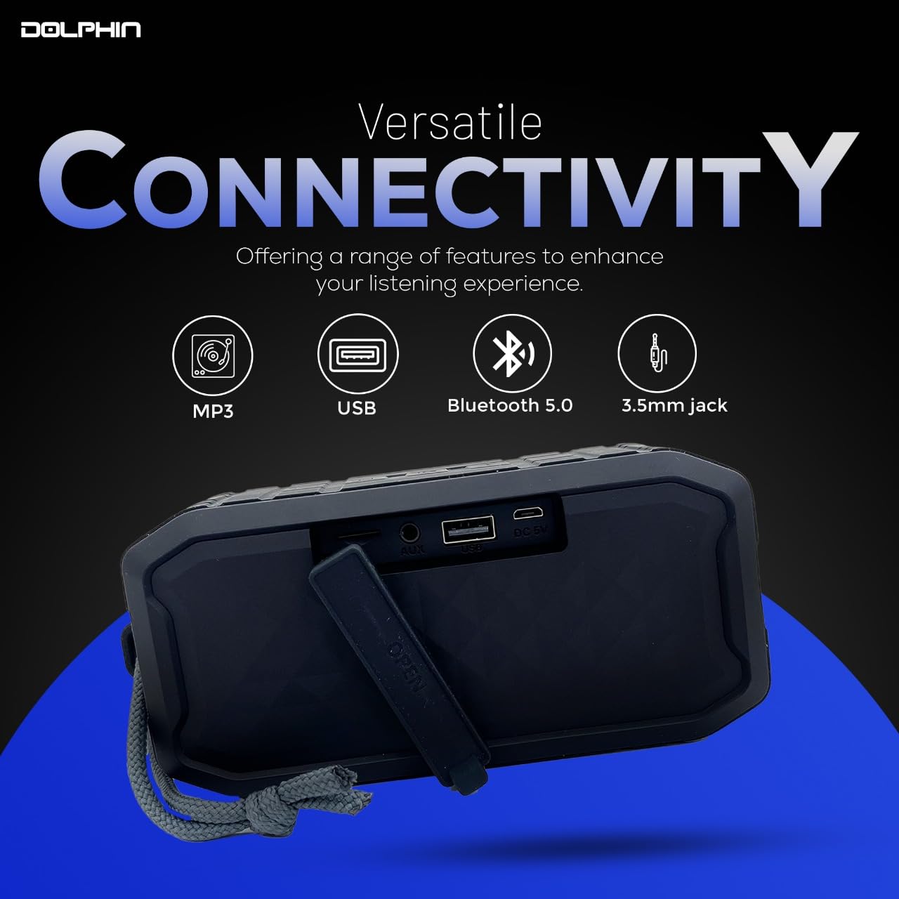 Amazon.com: Dolphin DR-20 Diver Sport Outdoor Bluetooth Speaker w