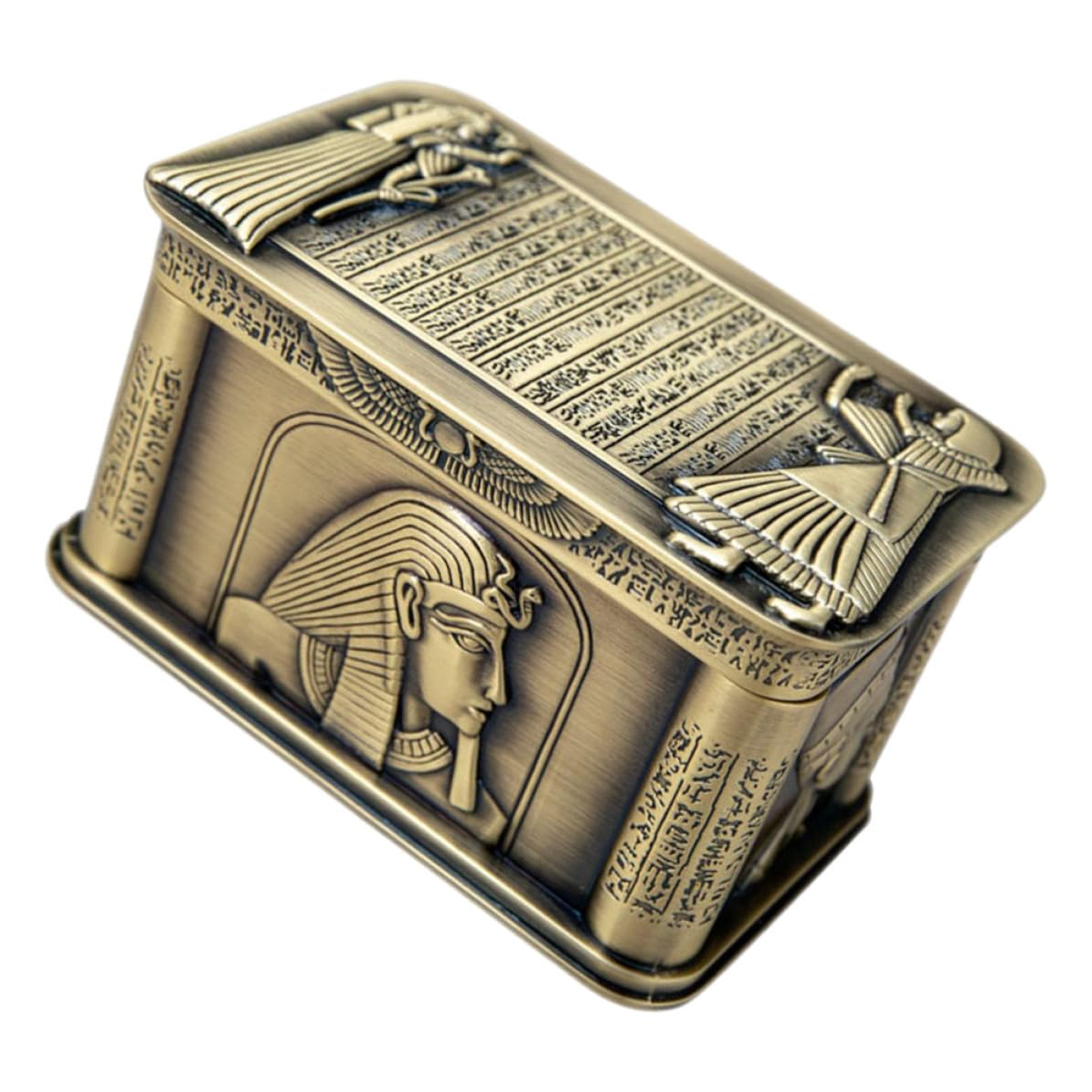 Boîte à bijoux rangement sur coiffeuse étui décoratif rétro style trésors en zinc