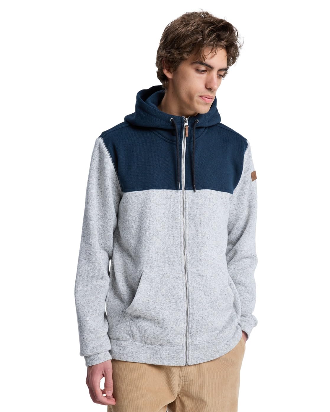 Quiksilver Keller Block Zip Suéter cárdigan Hombre (Pack de 1)