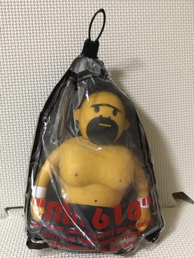 ★APE エイプ×全日本プロレス 初期 武藤敬司VSえべ藤さん フィギュア★ えべっさん直筆サイン入り】☆A BATHING APE☆ 武藤敬司vsえべ藤