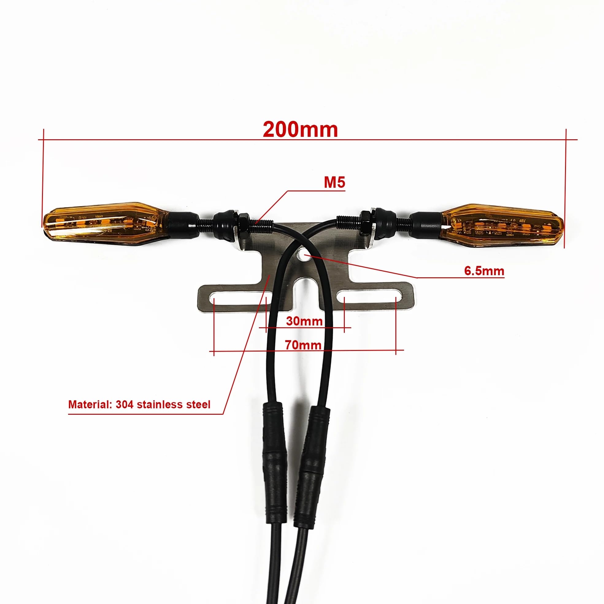 Elektrisches Fahrrad 36V 48V 52V 72V Lenklicht Set Kit Schalter Links Rechts Turn