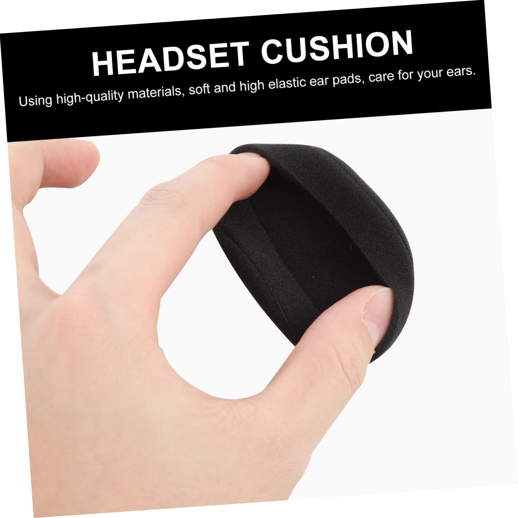 DOITOOL 80 Piezas Fundas Repuesto para Auriculares Piezas Reparación Almohadillas Oreja Cubierta del Cojín del Oído Reemplazar Cuero Repuesto Memoria