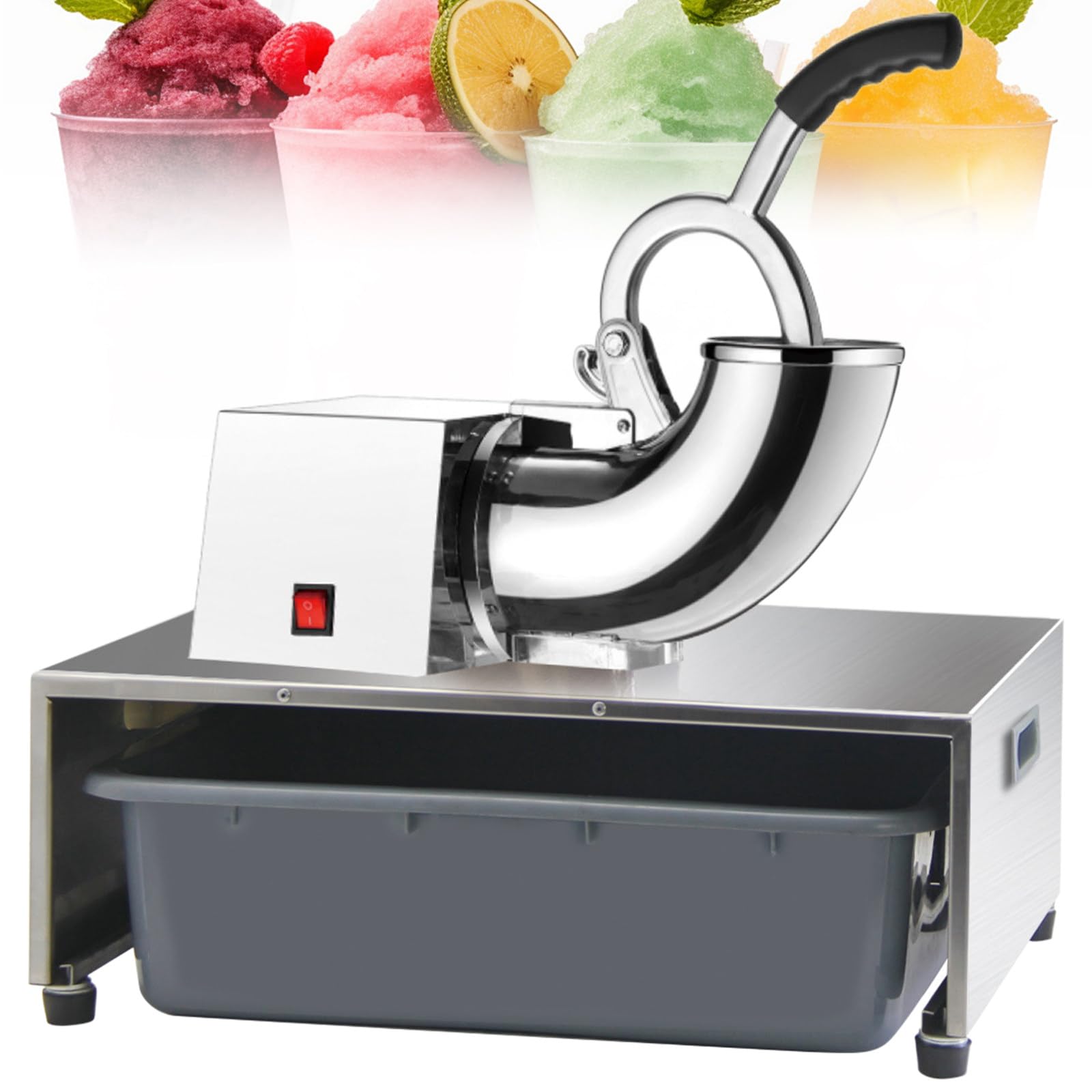 Machine électrique à cône de neige, 100 kg/h, 350 W, rasoir à glace commercial, en acier inoxydable, pour fêtes, réunions de famille