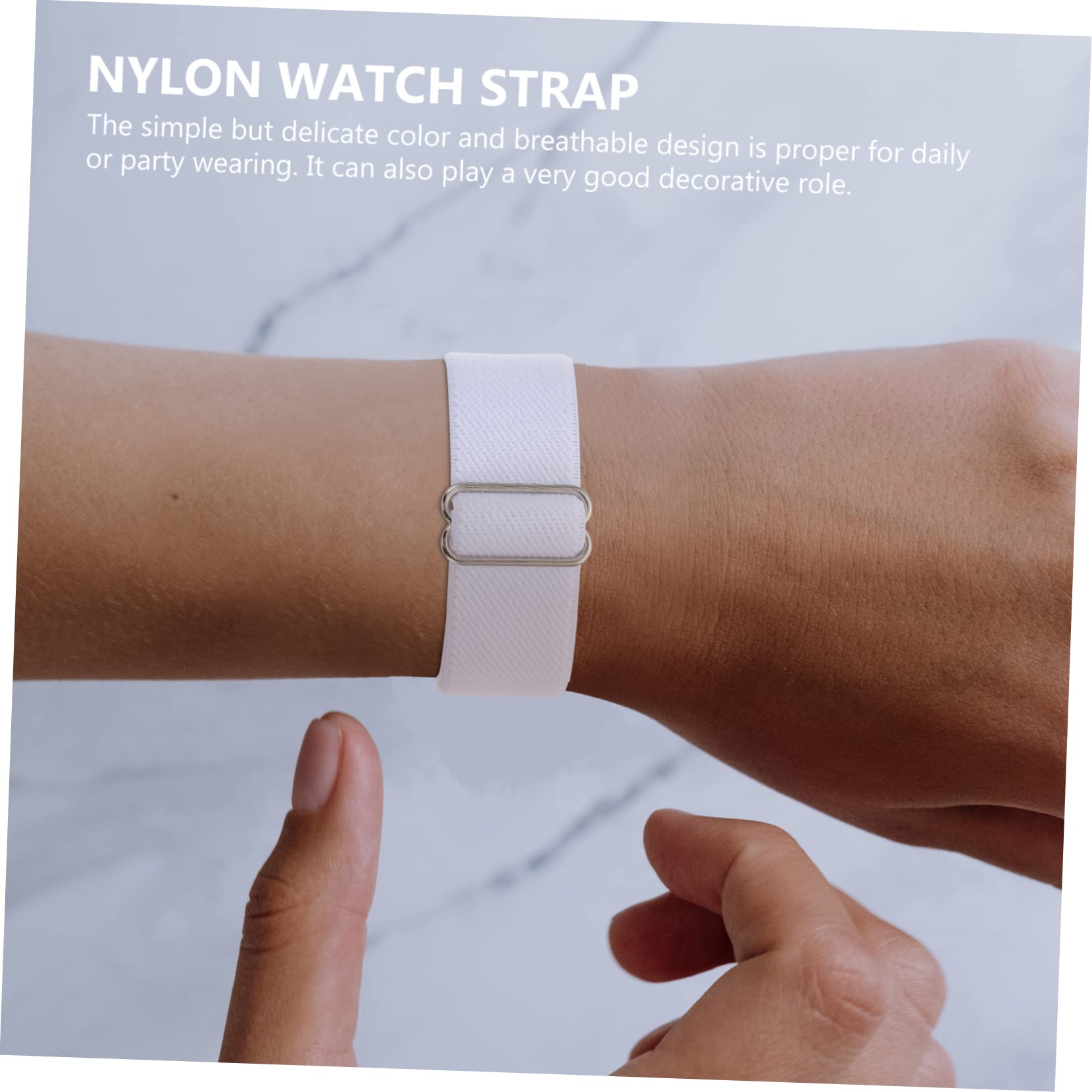 Hemobllo 15piezas Correa De Reloj De Nylon Ajustable Para Smartwatch Repuesto Compatible Con Ligera y Duradera Fácil De Instalar y Ajustar
