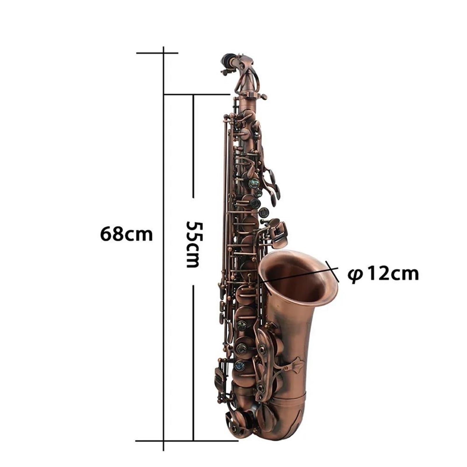 Saksofony Profesjonalny Saksofon Altowy Eb Z Mosiądzu Antycznej Czerwonej Miedzi Es Flat Instrument Dęty Drewniany