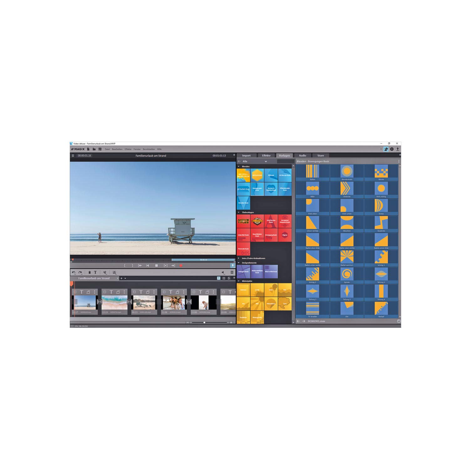 MAGIX Vidéo deluxe 2019 – Création facile de vidéos | Standard | PC | Code d'activation PC - envoi par email
