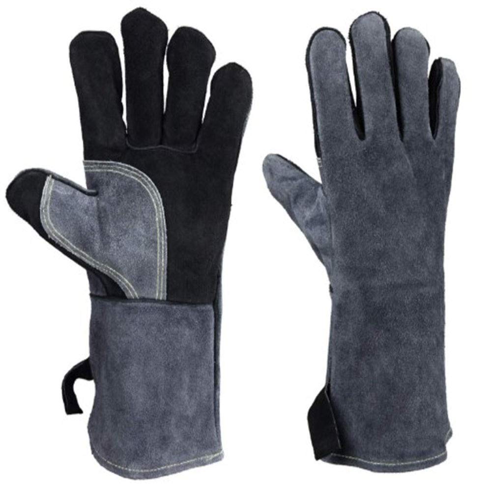 Guanti Da Saldatura In Pelle Lunghi - Resistenti Al Calore E Usura - Foto 9