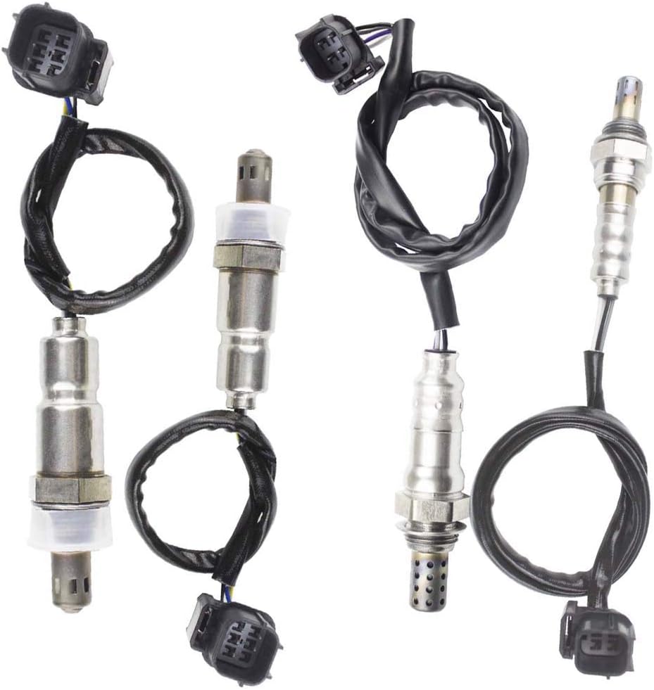 4PCS Oxygen O2 Sensor 1 & 2 for 2010 2011 2012 2013 Acura MDX ZDX 3.7L Upstream + Downstream