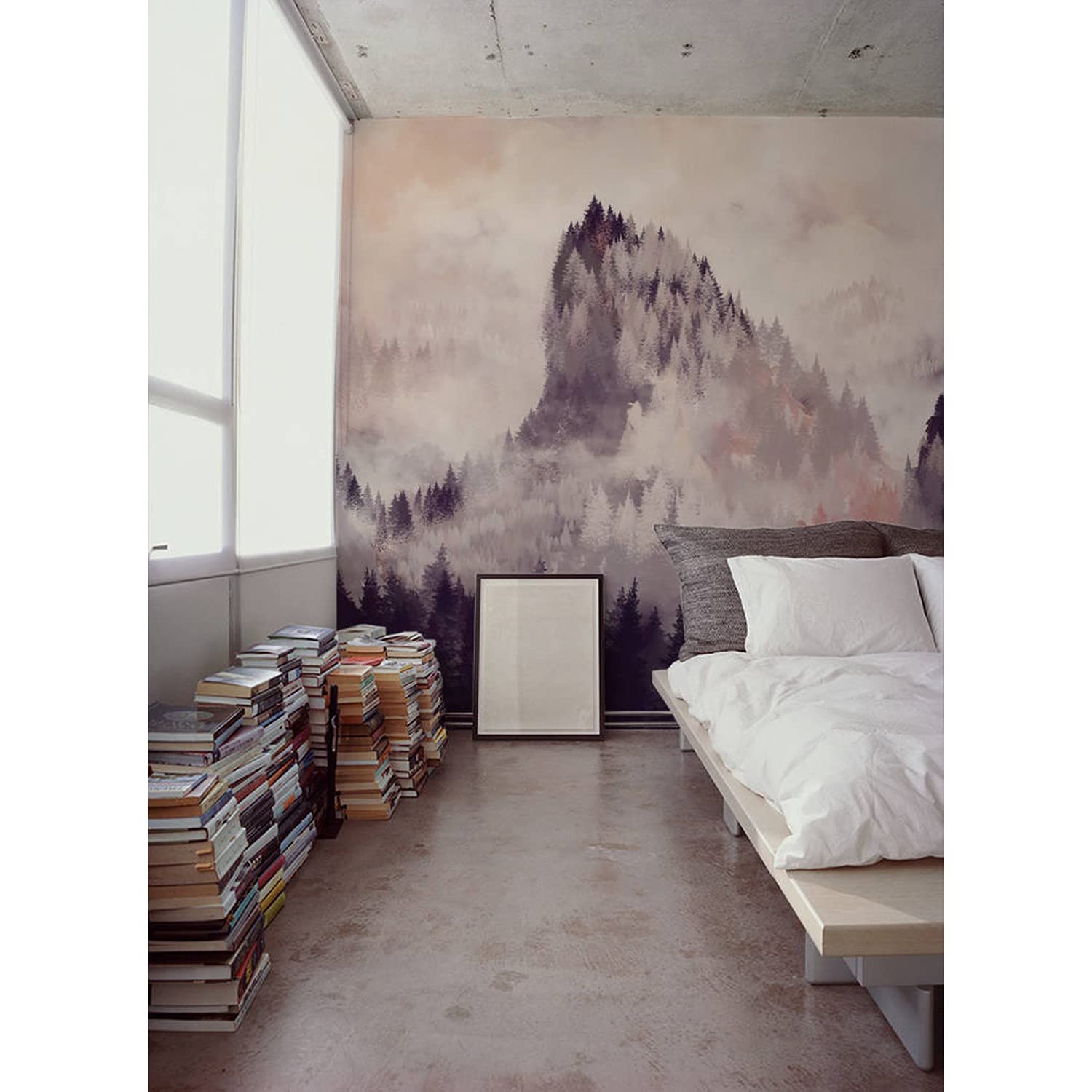 Fotomurale autoadhesivo paisaje de montaña al atardecer mural decorativo 208x146 cm Coloray