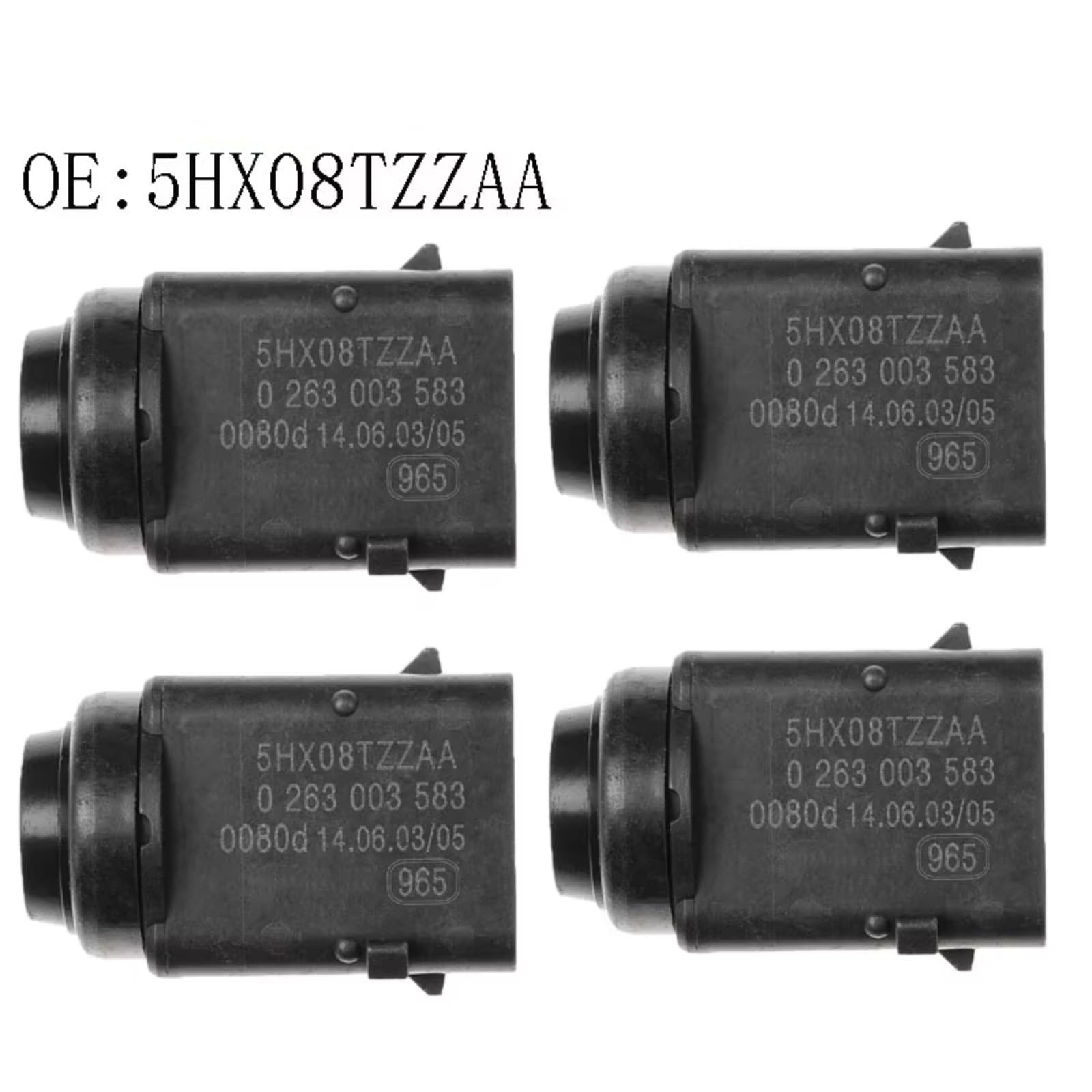 Sensores Aparcamiento Coche para Chrysler 300C 5HX08TZZAA 0263003583 4X para Sensor de estacionamiento para PDC Radar Parking Sensor