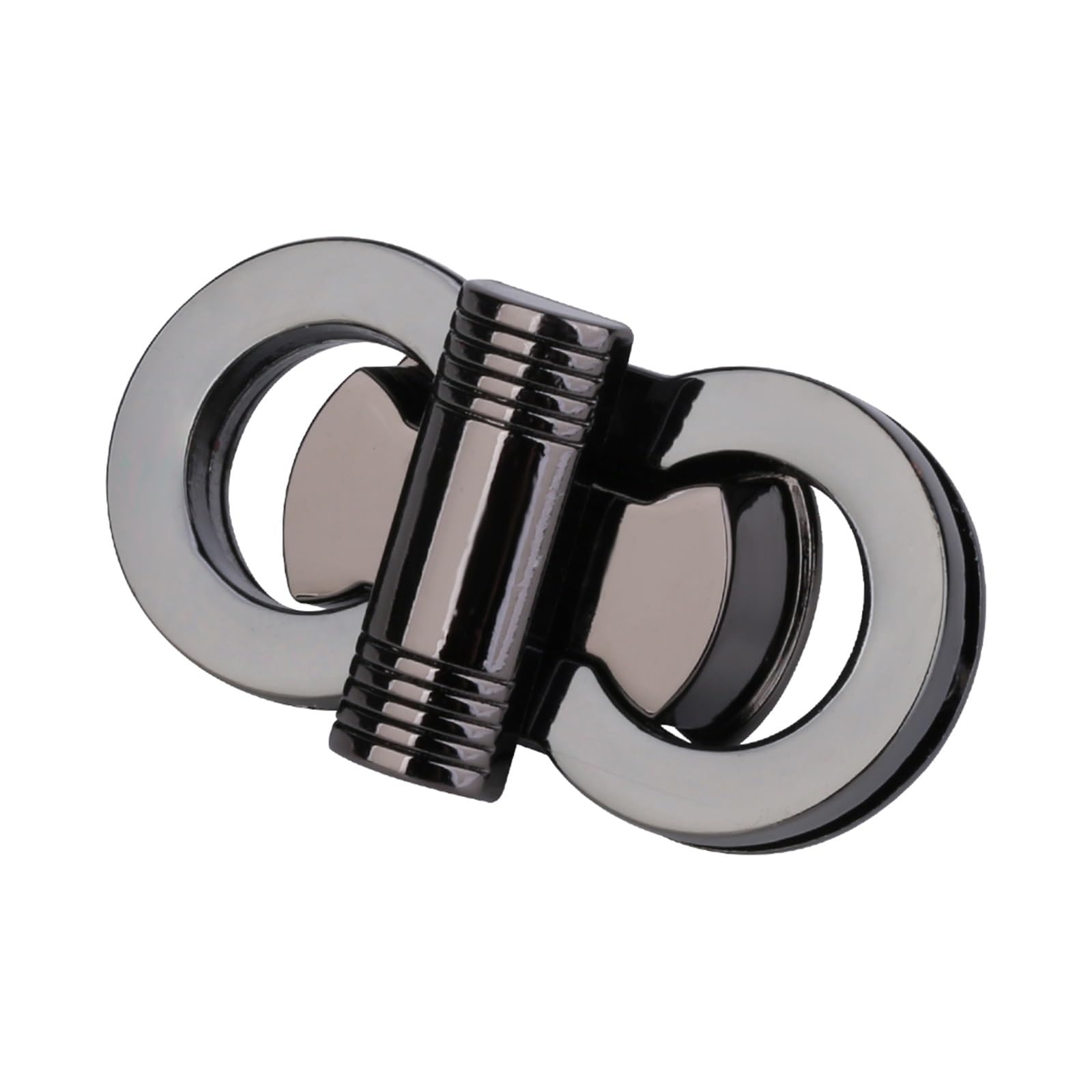 PVUVTNAHW 10pcs 4.5CM Metal Butterfly Twist Lock Catch Handbag Snap Clasps Turn Lock For Shoulder Bag Buckle DIY(Gun black)
