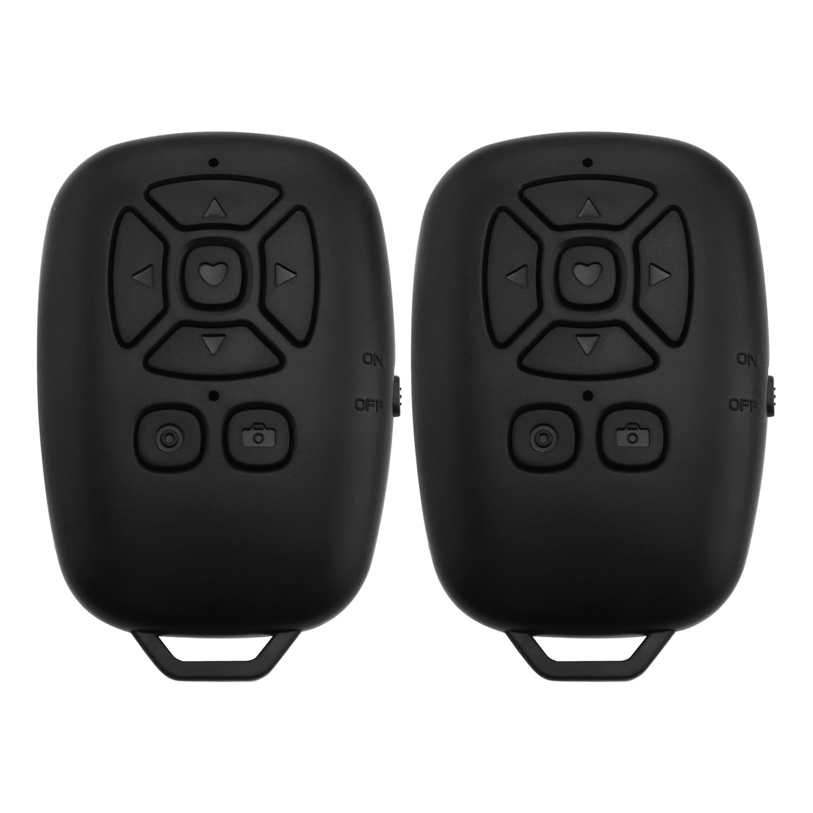 2pcs Mobile Bluetooth Remote Control Shutter Clicker Mobile Application Wireless Scrolling Page Flipper Camera Shutter Remote Selfie Button Remote Control