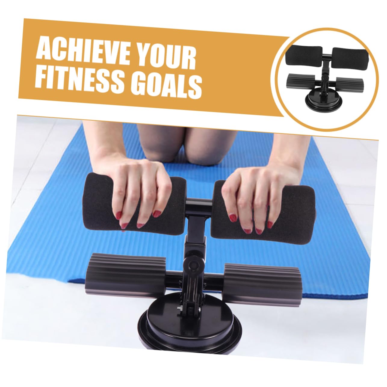 Anneome Sit-up Assist Bar Fitness Equipment for Abdominal Exercise Portable and Lightweight Design for and Stable Support for Training