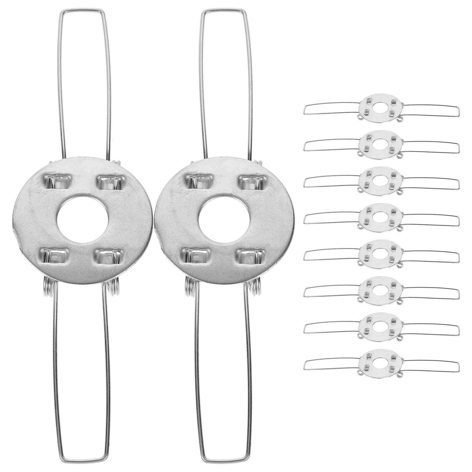 Hzomif One Color Recessed Light Spring Clips 60 Pcs Lampshade Spring Clamp Accessories Iron 2-Fork Lamp Shade Support Buckles Fixing Holder For Lights