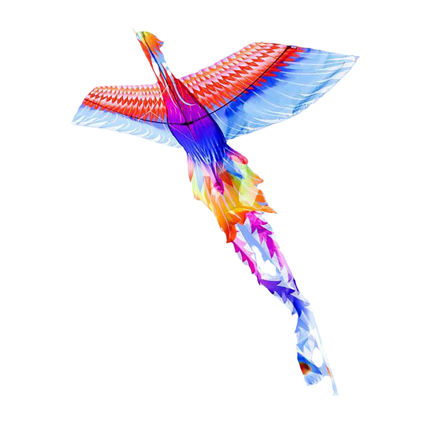 Fhtdw Phoenix Kite for Children & Adults, Easy To Fly Beginner Kites with Tail & 328Ft Kite String Suitable for The Beaches, Lakes, Parks -70.8 X 102 Inch