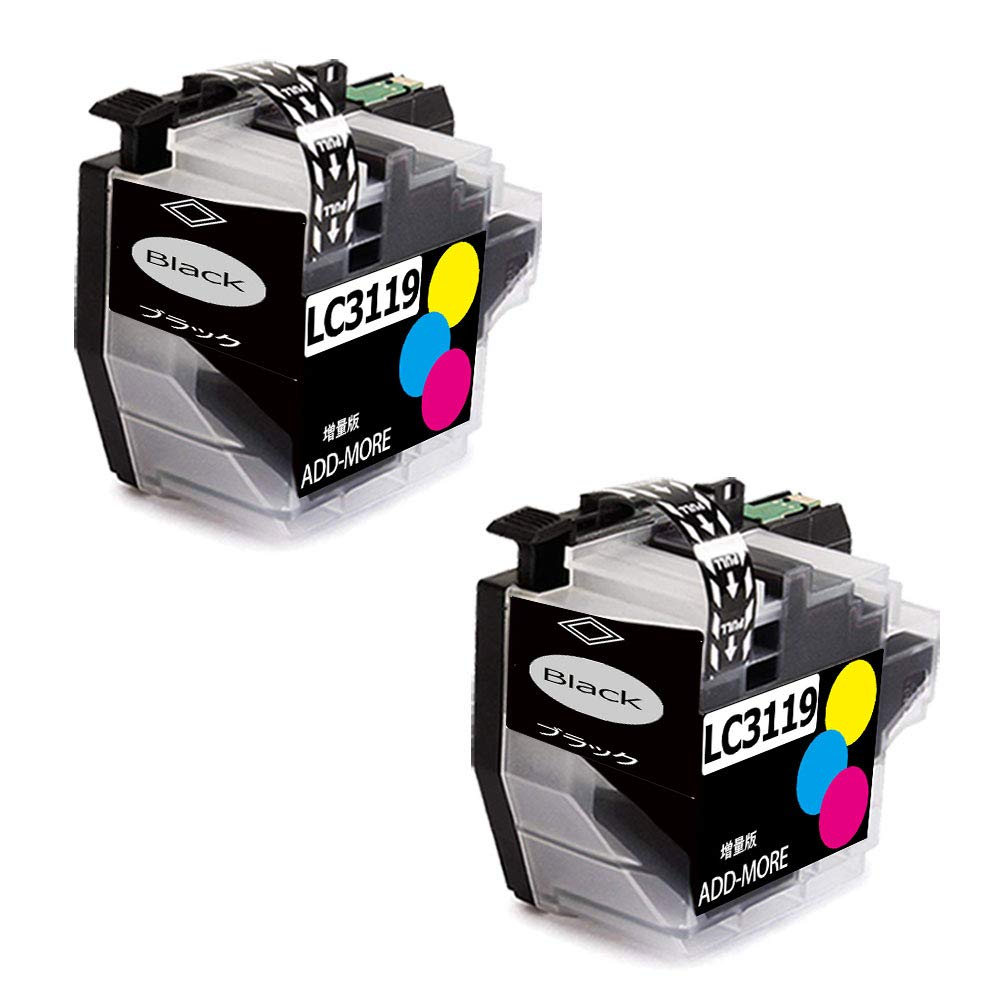 【未開封】brother LC3119BK ブラックインクカートリッジ 2個 Amazon.co.jp: ブラザー用LC3119 LC3119BK 互換インクカートリッジ