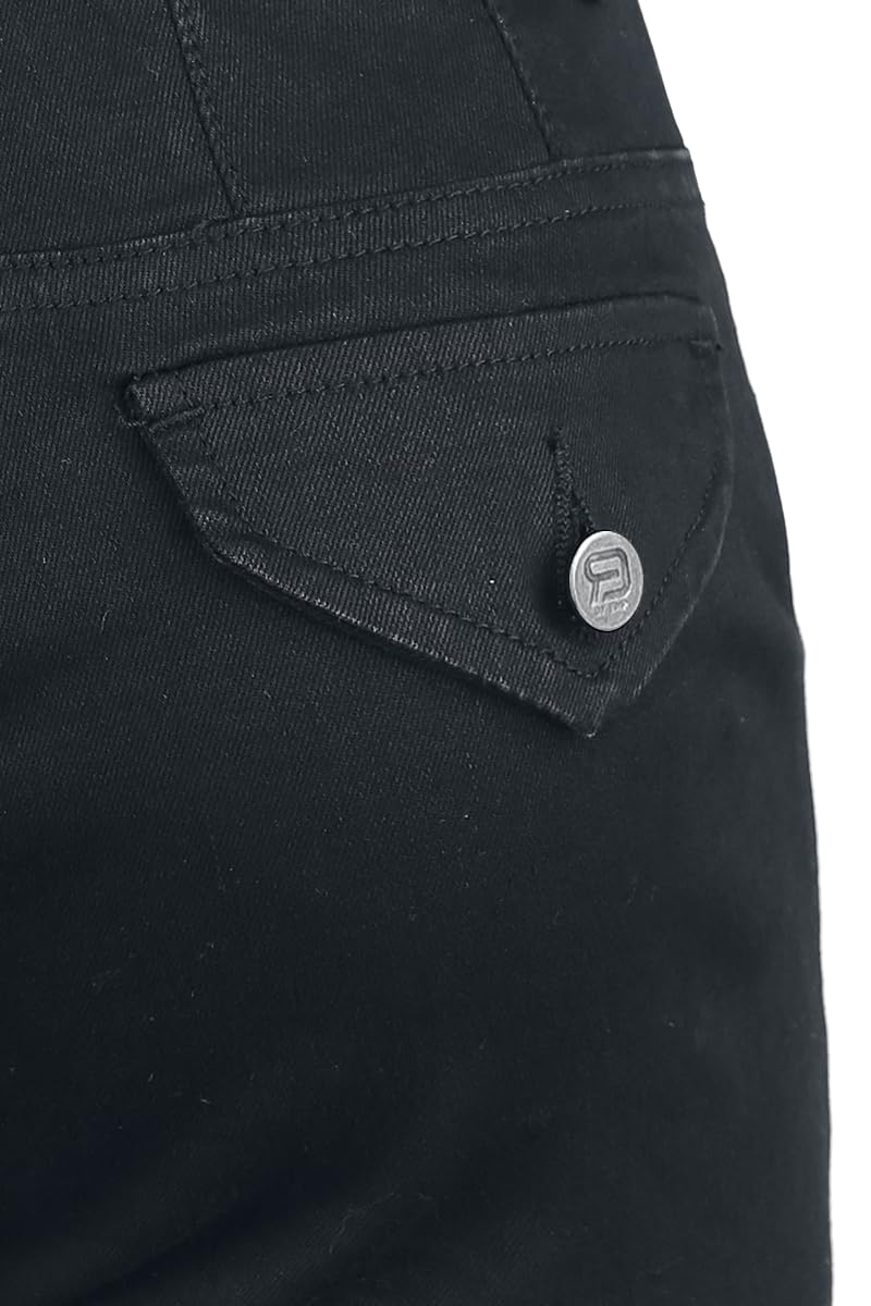 Forplay High Waist Denim Hot Pant Frauen Hotpant schwarz Basics, Streetwear