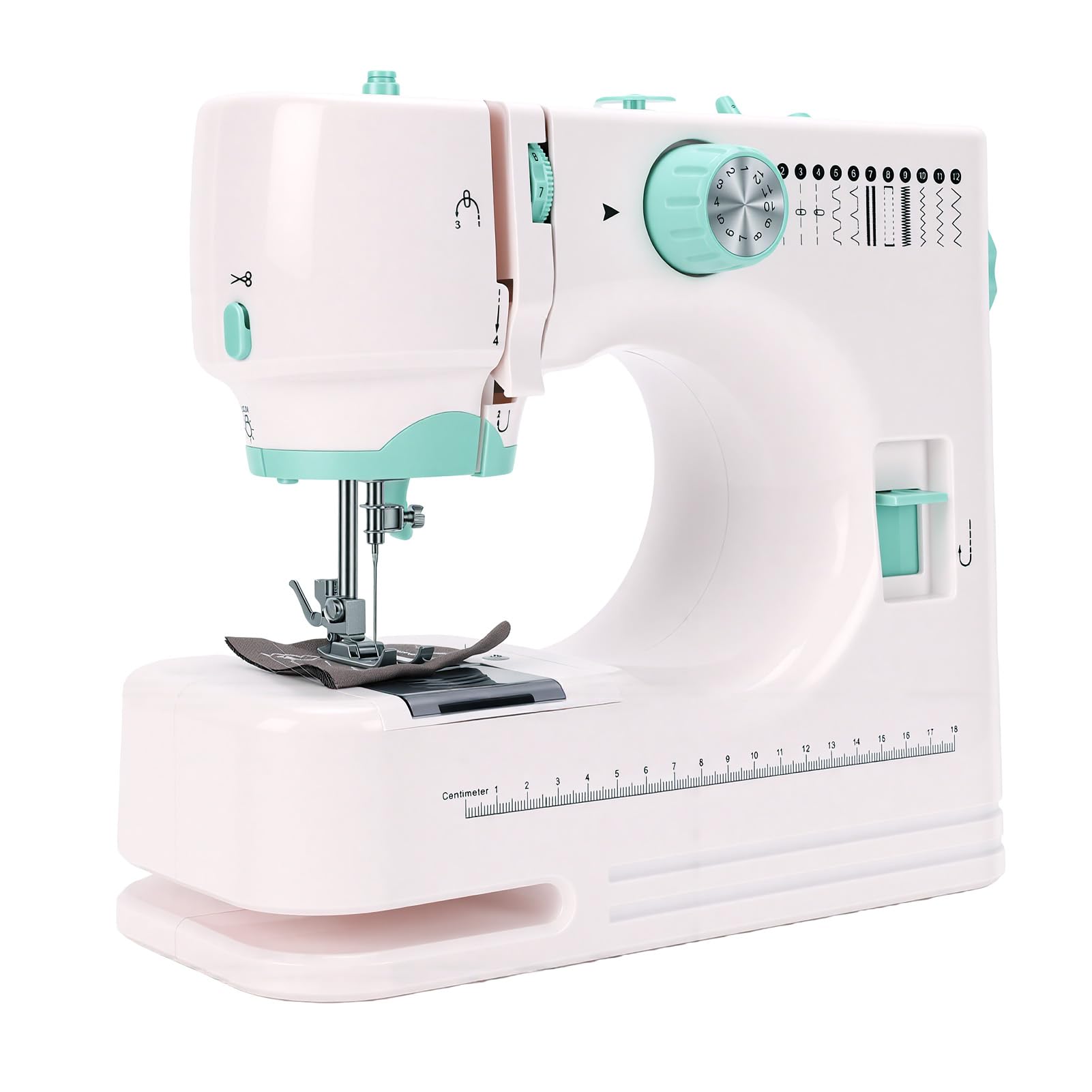 Weytoll Mini Máquina de Coser con 12 Patrones de Puntadas, Luz LED y