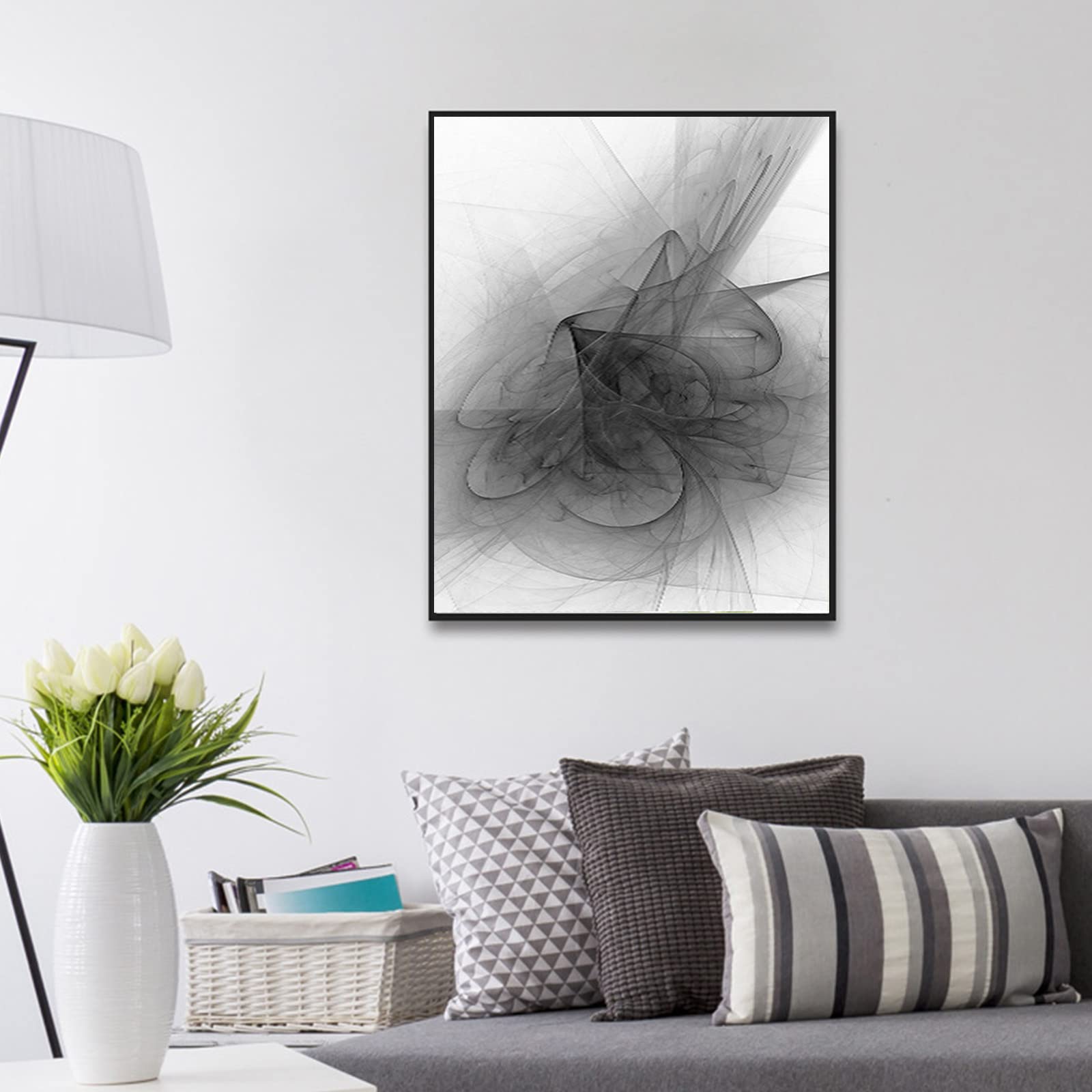 Coprire il quadro elettrico a parete, il quadro el Electrical Panel Hide Paintings Vertical Section Free Drilling Restaurant Electrical Distribution Box Decorative Box Paint Switch Decoration Picture,