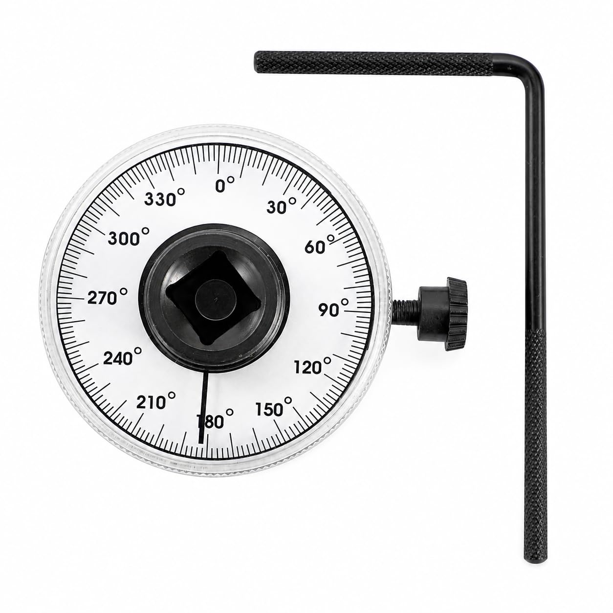 TOPWAY Medidor de ángulo de Torsión de 1/2", Llave Dinamométrica de ángulo de Accionamiento Ajustable de 360 Grados para Reparación de Automóviles 423904