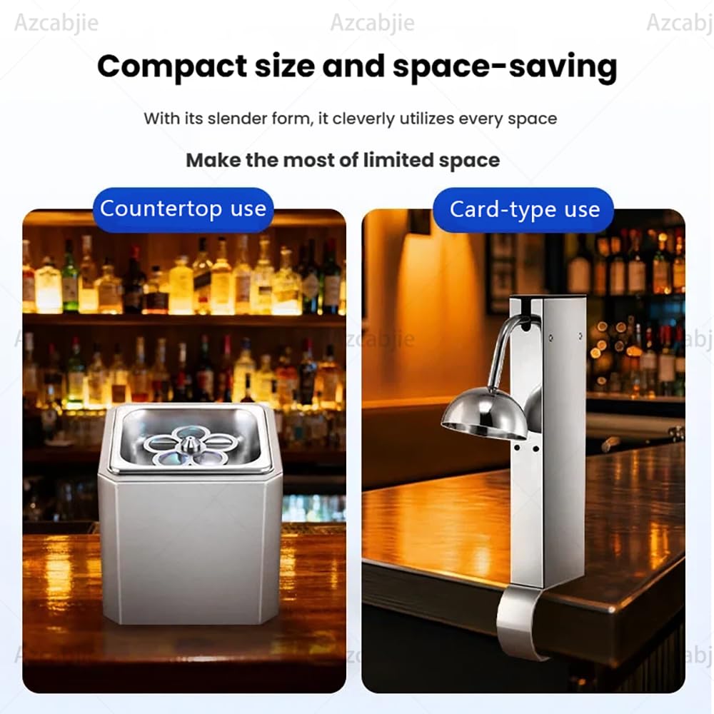 Enfriador De Vasos De Acero Inoxidable De Uso Comercial A | Equipo Profesional Para Bares, Restaurantes Y Cocinas, Ideal Para Cerveza, Cócteles Y Vino