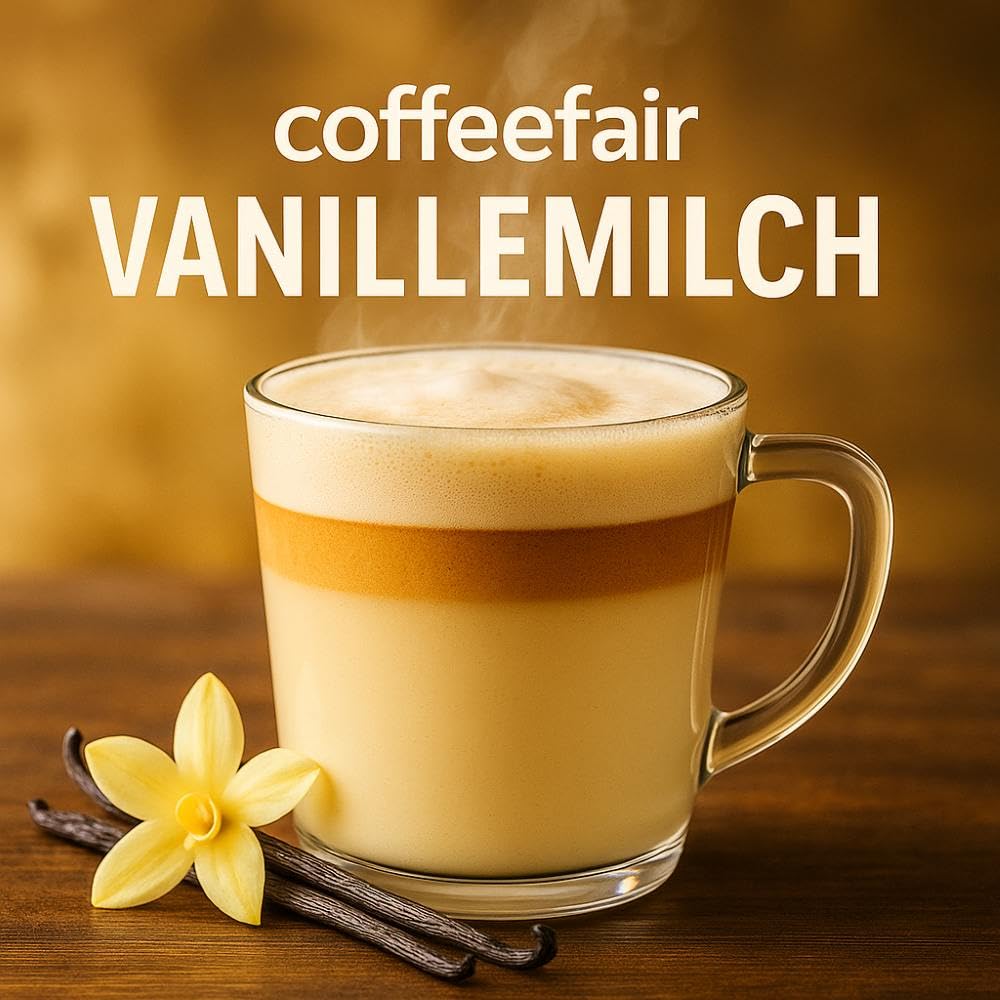 Coffeefair Vanillemilch 10 x 1kg für Automaten, aromatische Vanille-Milch, Heißgetränke- und Kaffeeautomaten, intensiver Vanillegenuss