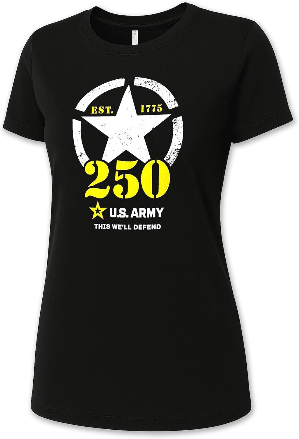Armed Forces Gear Army Ladies 250th Anniversary T-Shirt Black