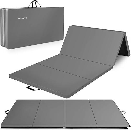 BalanceFrom Alfombrillas multiusos de 4 x 10 x 2 pulgadas, extra gruesas, de alta densidad, antidesgarros, para gimnasia, gimnasio, ejercicios