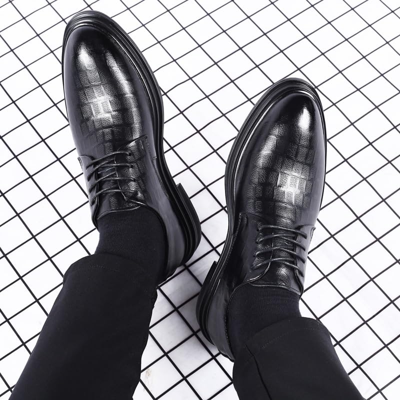 Dress Shoes for Men Lace Up Breathable Leather Casual Oxfords3
