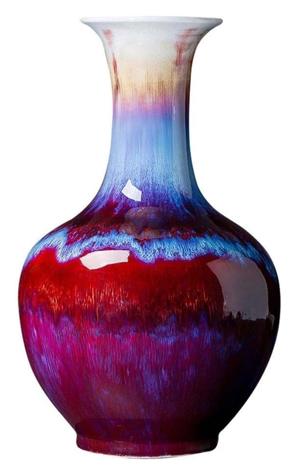 Vase Desktop Ceramic Simple High-grade for Decoration Art Household Wedding Living Bedoffice Table