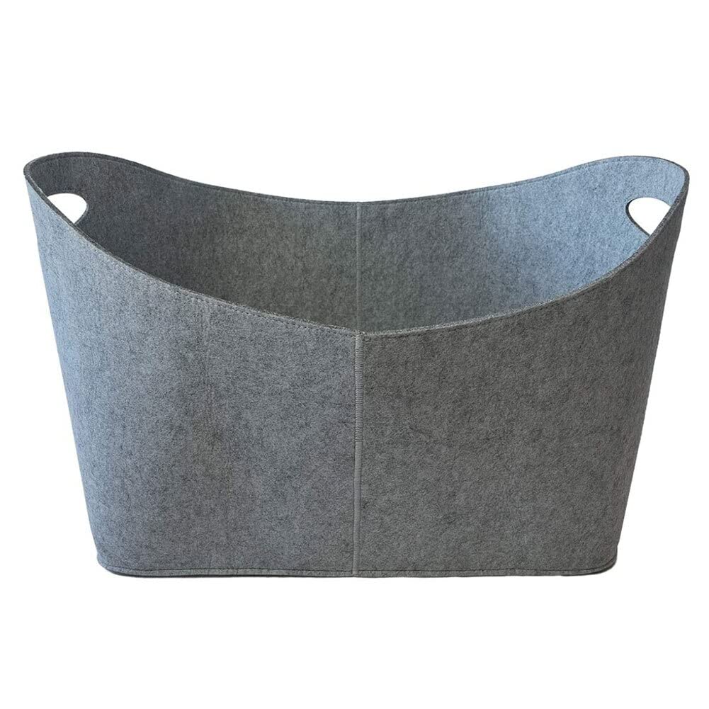 Brennholz Log Tragetasche Filz Tasche Brennholz Kamin Holz Filz Tasche Korb Feuer Holz Tasche Brennholz Korb Kaminherd Brennholzträger Holzträger Tragetasche (Color : Gray)