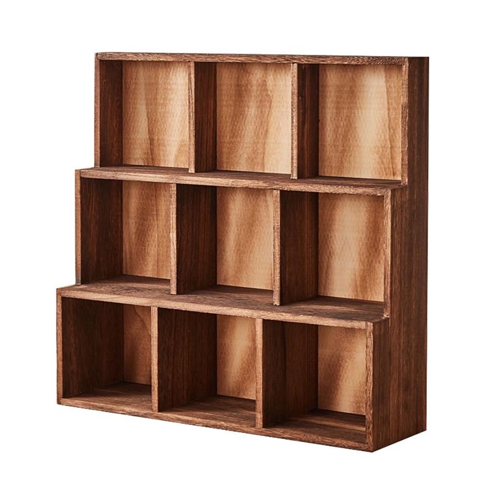 Amazon｜HOHOUNCSY アンティーク調 木製 収納 仕切り ボックス 9