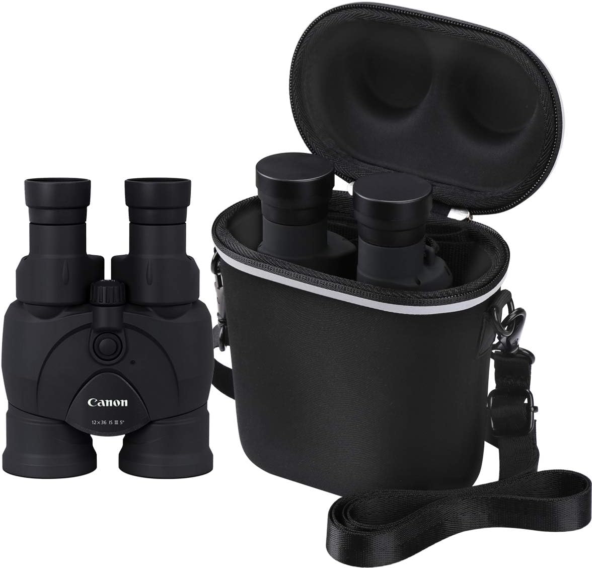 Aproca Hard Protective Travel Case for Canon 12x36 Image Stabilization III Binoculars
