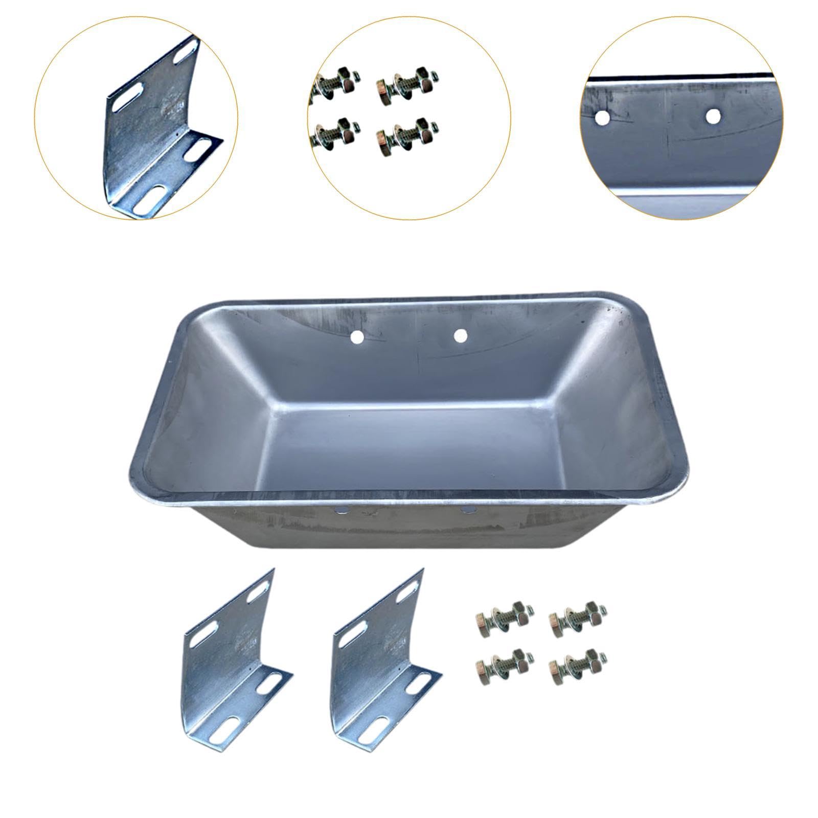Mangiatoia per Maiali Accessorio per Suini Bacino per Bestiame Ciotola per Allevamento in Acciaio Inox Adatta per Animali da Allevamento Uso Quotidian, Style a