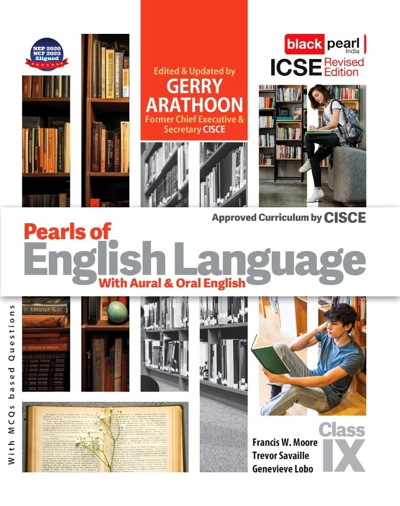 Image of ICSE The Pearls Of English Language Class IX | Revised Edition 2025 | With Oral & Aural | MCQS.