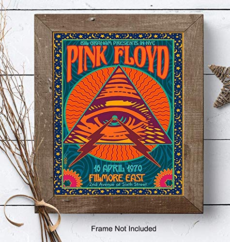 Yellowbird Art & Design Concert Posters - 8X10 Retro Vintage Music Poster - Pshycadellic Room - Wall Art For Teen Room Decor thumb #7
