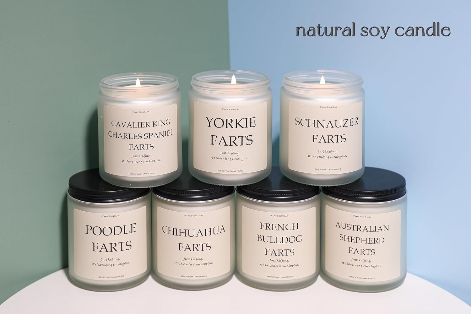 Dachshund Gifts for Women, Dachshund Decor, Weiner Dog Gifts for Women - Lavender & Eucalyptus, Crafted by Natural Soy Wax & Natural Essential Oils, 7OZ - Image 4