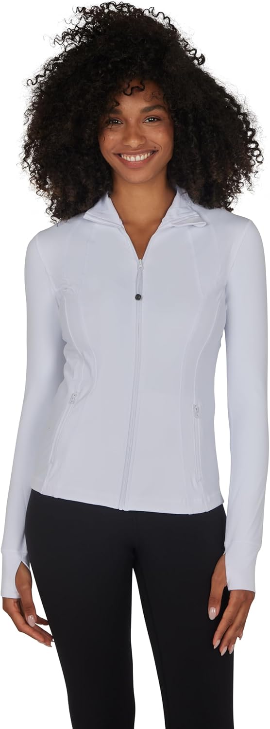 90 Degree By Reflex Full Zip Running Track Jacket Lightweight...