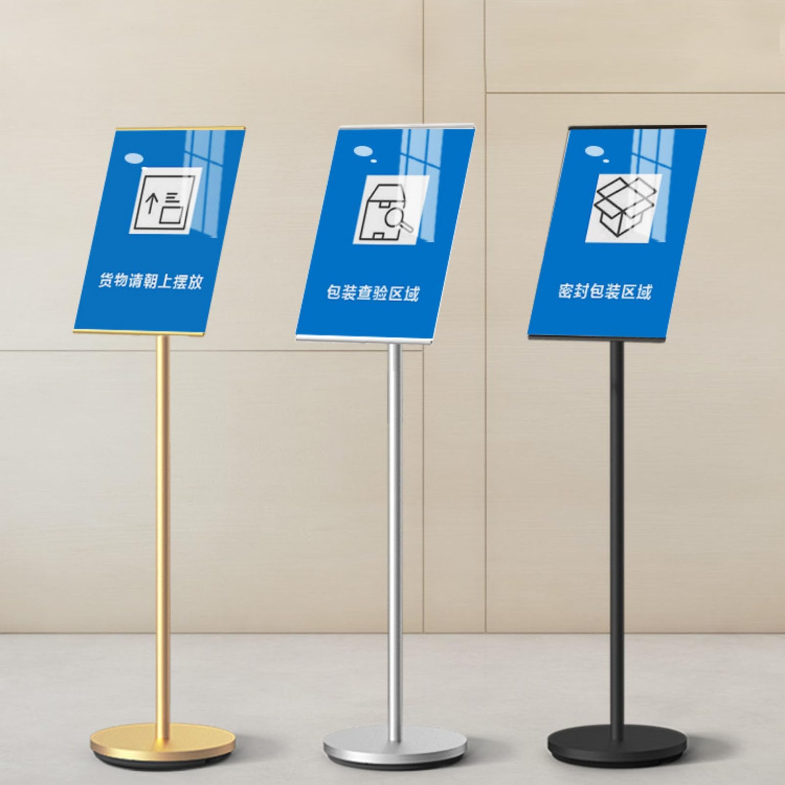 Soporte para carteles, versátil para carteles y avisos, ideal para bodas y eventos de negocios, soporta orientación vertical y horizontal