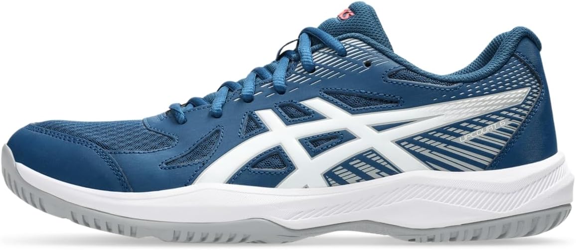 Amazon | ASICS メンズ Upcourt 6 バレーボールシューズ, Mako Blue
