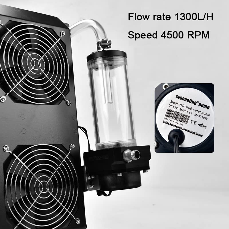 Amazon.co.jp: オールインワン水冷ラジエーター ファンとポンプ付き 8