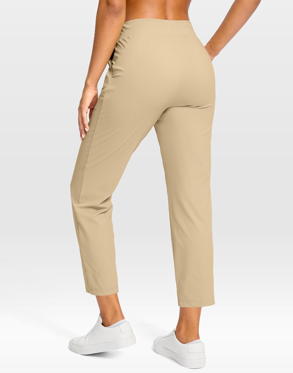 G Gradual Petite Pants for Women 24"/26" Ankle Pants 2 Pockets Stretchy 7/8 Sweatpants for Golf Travel Athletic Casual - Image 3