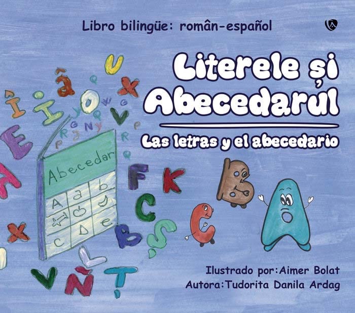 Portada de Las letras y el abecedario. Litereleși Abecedarul