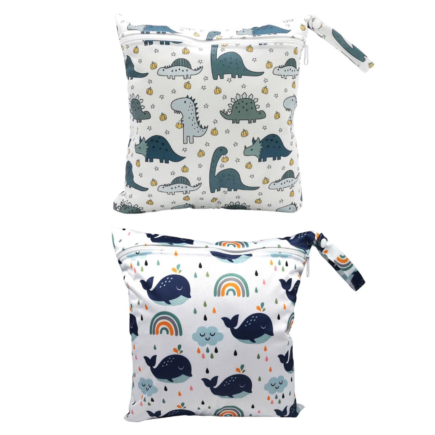2 Pieces of Baby Product Storage Bags, Cartoon Print Storage Bags, Cute Graffiti Storage Bags, Portable Storage Bags