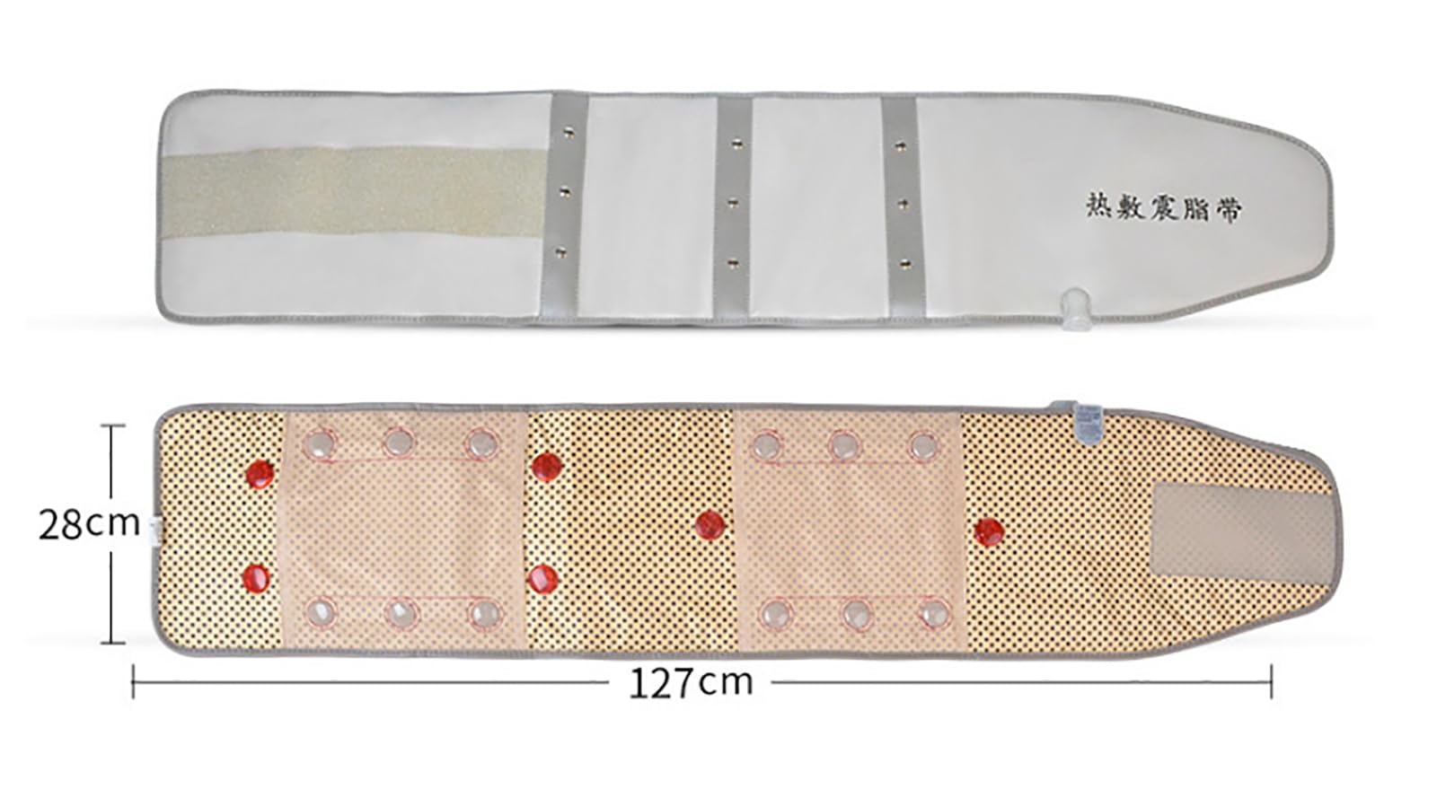 McbeAn Dispositivo De Frotamiento Abdominal Bianstone, Cinturón Magnético De Compresión Caliente para Eliminar Grasa, 3 Niveles De Vibración + 3 Niveles De Calentamiento, Alivia El Dolor, Adecuado