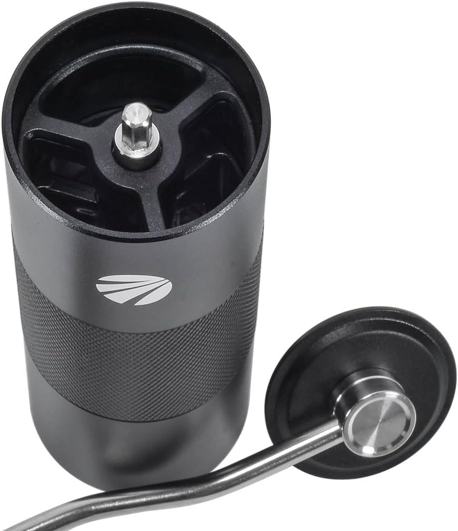 Manual Coffee Grinder - Stainless Steel Conical Burr Manual Coffee Grinder with Adjustable Settings Perfect for Home and Travel