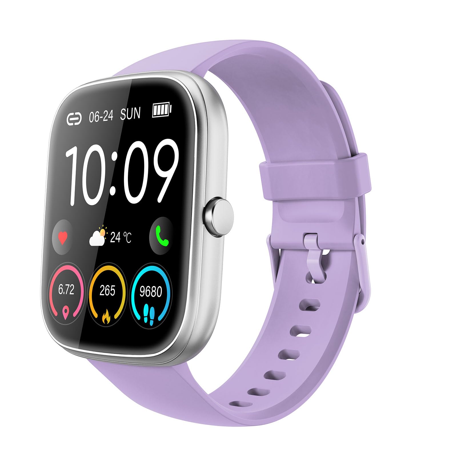 uaue Reloj Inteligente Hombre Mujer, 1.91'' Smartwatch con Llamadas Bluetooth, 110+ Deportivos Pulsera Actividad con Pulsómetro/Monitor de Sueño/Podómetro,Impermeable IP68 Smart Watch para Android/iOS-2024