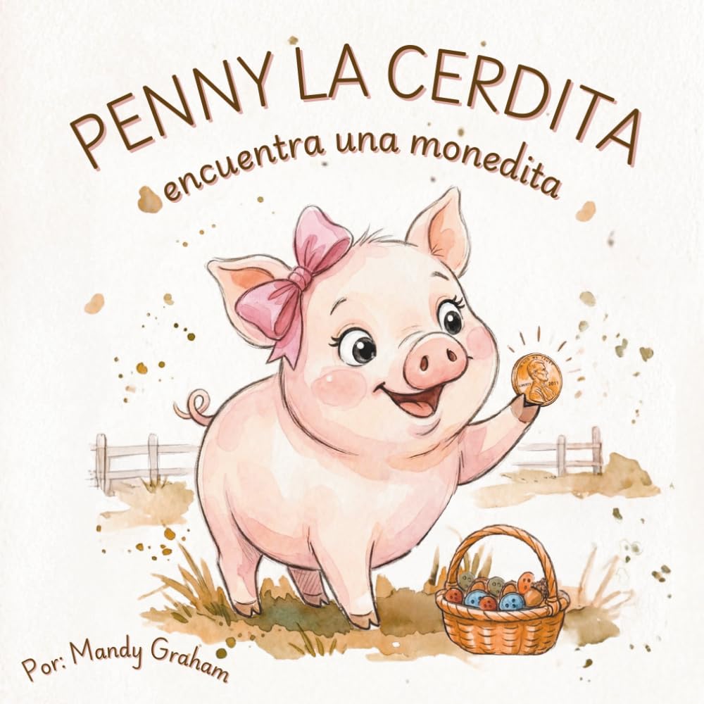 Penny la Cerdita Encuentra una Monedita: Penny the Pig Finds a Penny: Spanish Edition - cuento de animales de granja, cuentos sobre amistad